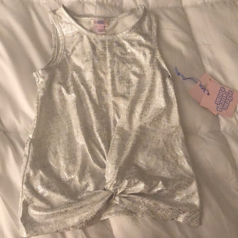 Girl 6/6x White and Silver Tank